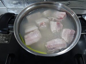 豚の角煮とラードの取り方